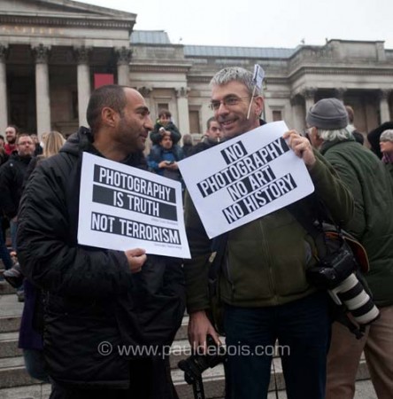 I'm a photographer, not a terrorist demonstration