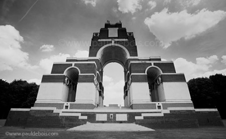 the Somme memorial at Thiepval