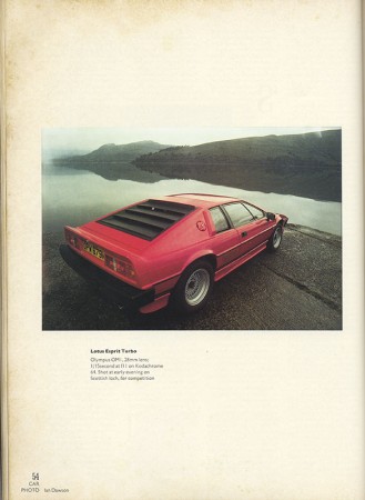 Lotus Esprit Turbo, shot on Kodachrome 64 ©Ian Dawson