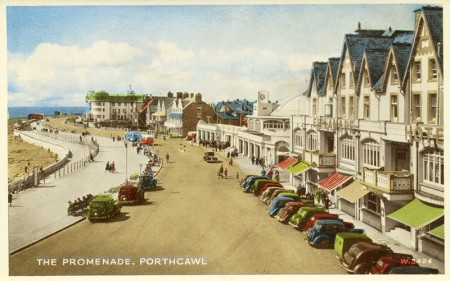 The Promenade, Pawthcawl - colour postcard