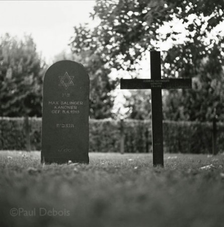 Bray Sur Somme, German WW1 war cemetery, Christian and Jewish burial side-by-side