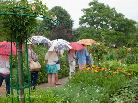 visitors at Monet's garden, Giverny