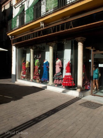 Flamenco dress shop, Sevilla