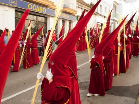 Semana Santa, Conil, Spain. Young Penitentes.