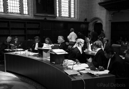 Ecocide mock trial at Supreme Court, London, 30-9-11