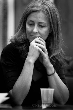 Polly Higgins at Ecocide mock trial press conference, Supreme Court, London, 30-9-11 Polly Higgins at Ecocide mock trial press conference, Supreme Court, London, 30-9-11
