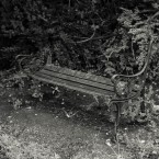 Derelict seating on A4 near Gunnersbury Park gate