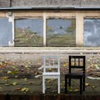 Urban Forest, Elephant and Castle. Discarded chairs.